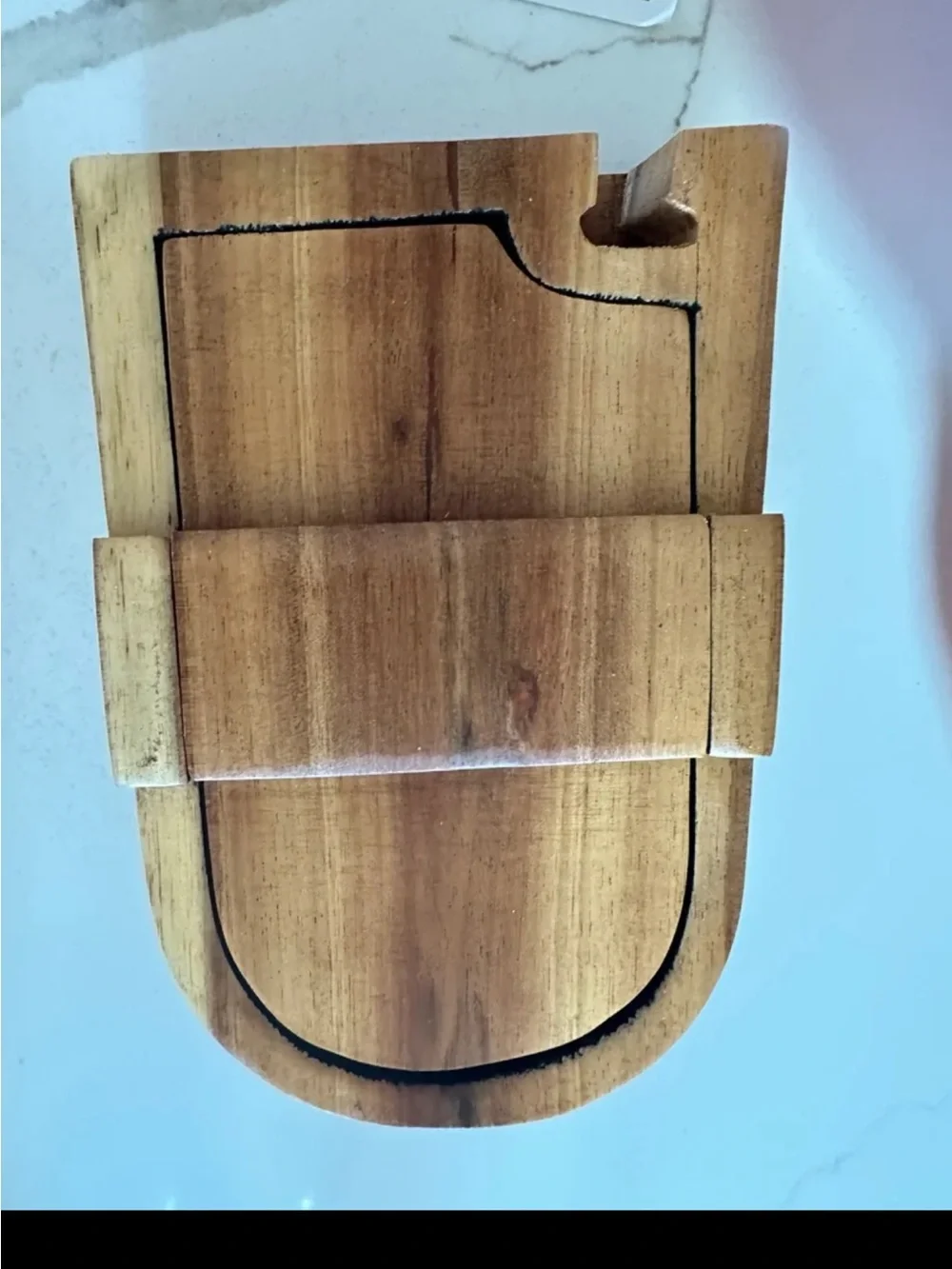 Handcrafted Wooden Dog Puzzle Box - Natural & Dark Wood